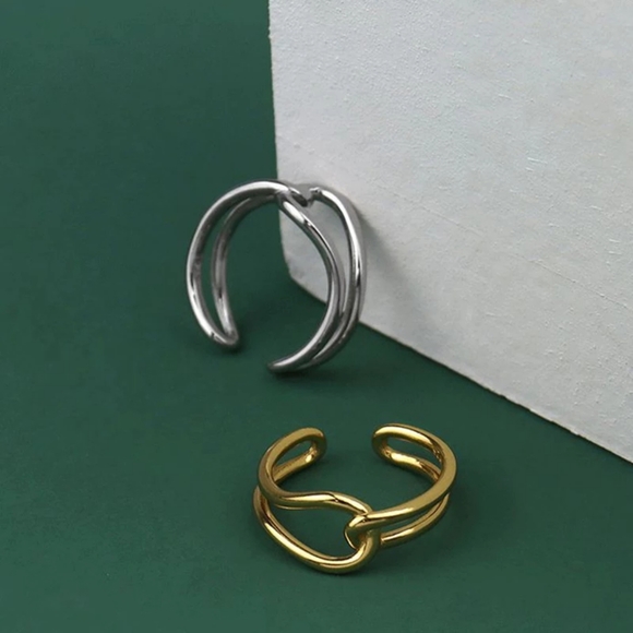 The Madison - 14k Yellow Gold Open Infinity Ring - Picture 3 of 11